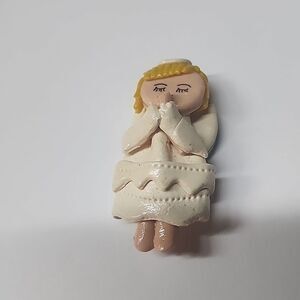 Camari Bread Dough Angel Brooch Pin Christmas Holiday Vintage